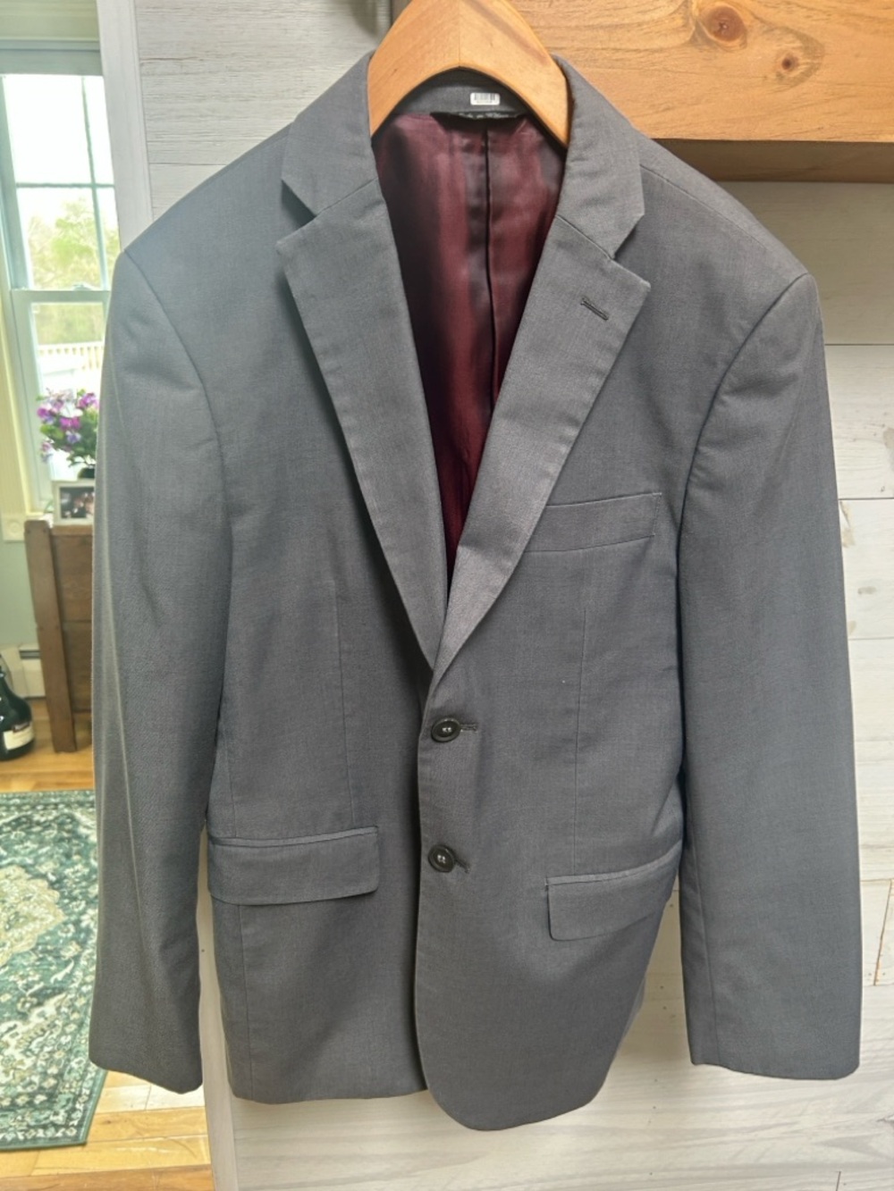 Fellini UOMO Men's Gray Two-Button Blazer